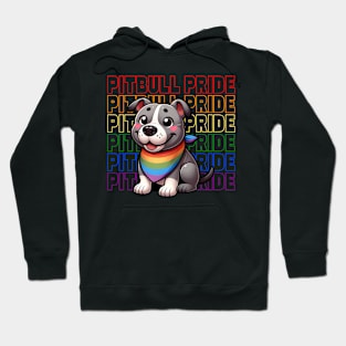 Pitbull Pride - Rainbow-Colored Cute Pitbull Hoodie